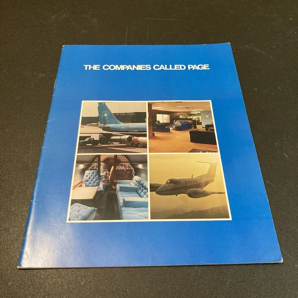 Companies Called Page Booklet Airways‎ Beechcraft Gulfstream Aircraft Brochure